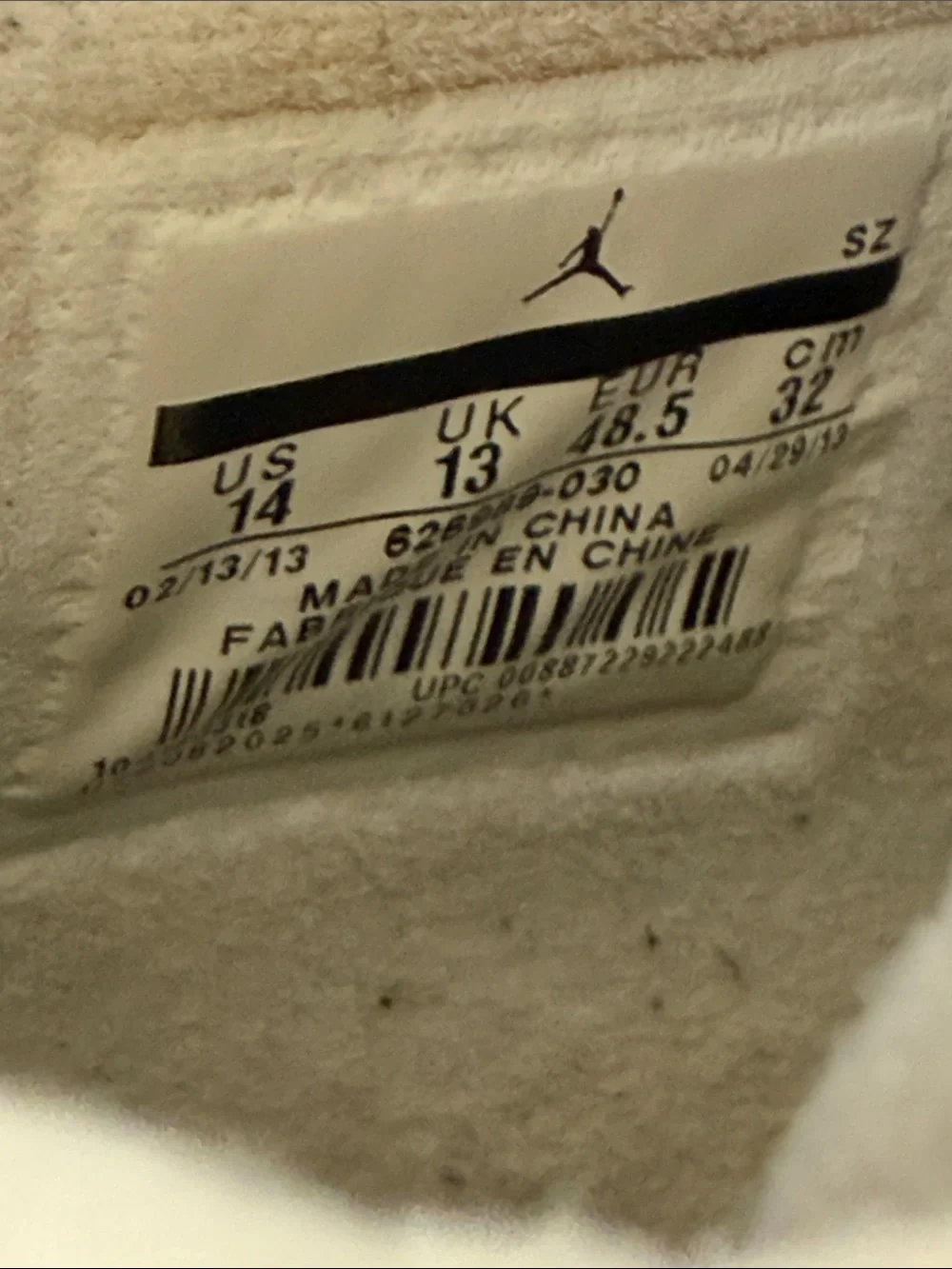 Retro 4 Jordan’s (2013)